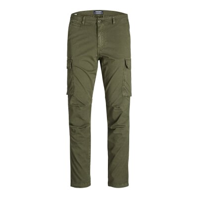 Ανδρικό Παντελόνι CARGO JACK & JONES 12216664 Χακί