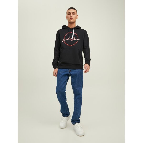 Ανδρική φούτερ Κουκούλα JACK & JONES 12211551 Μαύρο - Image 5