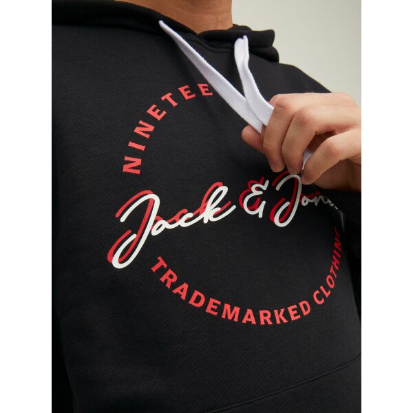 Ανδρική φούτερ Κουκούλα JACK & JONES 12211551 Μαύρο - Image 6