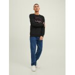Ανδρική φούτερ JACK & JONES 12211549 Μαύρο - Image 3