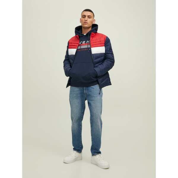 Ανδρική φούτερ Κουκούλα JACK & JONES 12211541 Μπλέ - Image 3