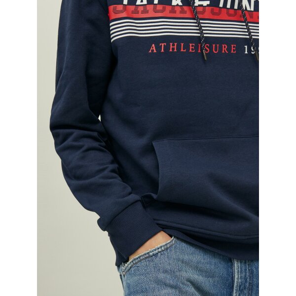 Ανδρική φούτερ Κουκούλα JACK & JONES 12211541 Μπλέ - Image 4