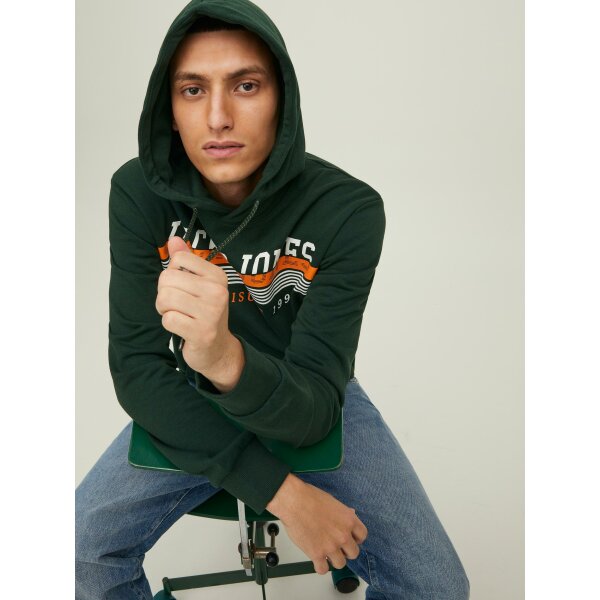 Ανδρική φούτερ Κουκούλα JACK & JONES 12211541 Πράσινο - Image 3