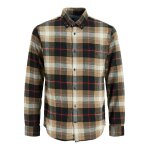 Ανδρικό Πουκάμισο Καρό Φανέλα JACK & JONES 12215095 Καφέ-Μαύρο