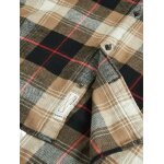 Ανδρικό Πουκάμισο Καρό Φανέλα JACK & JONES 12215095 Καφέ-Μαύρο - Image 3