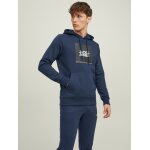 Ανδρική Φούτερ Κουκούλα JACK & JONES 12213245 Μπλέ - Image 3