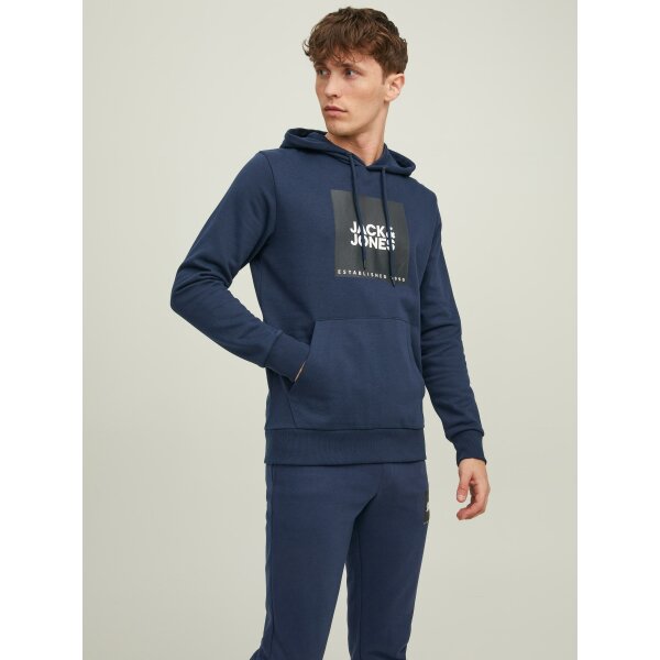 JACK&JONES_AutumnWinter_3959670_12213245 (2) Ανδρική  Φούτερ Κουκούλα  JACK & JONES 12213245 Μπλέ - Image 3
