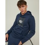Ανδρική Φούτερ Κουκούλα JACK & JONES 12213245 Μπλέ - Image 5