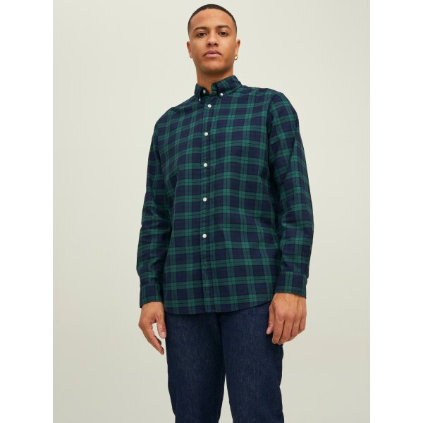 Ανδρικό Πουκάμισο Καρό  JACK & JONES 12215489 Μπλέ - Image 2