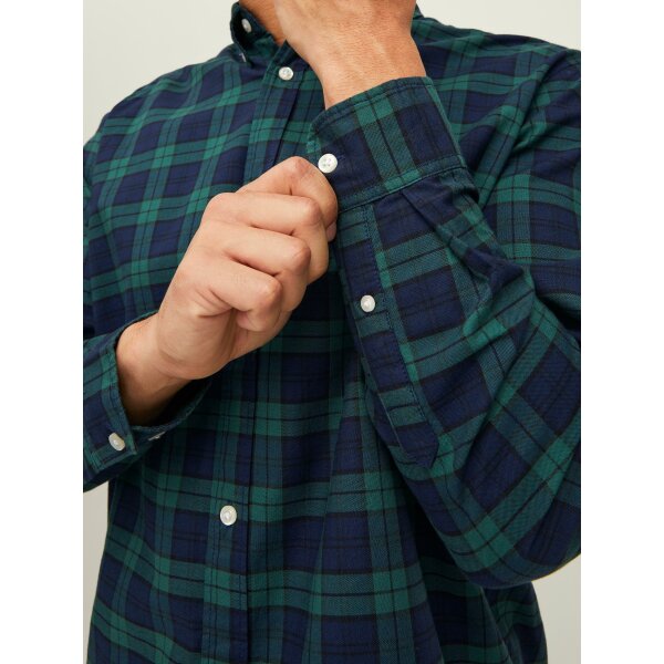 Ανδρικό Πουκάμισο Καρό  JACK & JONES 12215489 Μπλέ - Image 5