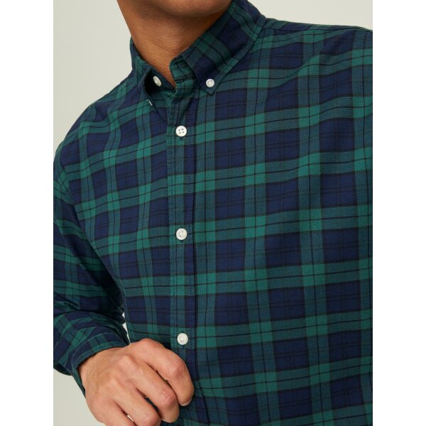 Ανδρικό Πουκάμισο Καρό  JACK & JONES 12215489 Μπλέ - Image 6