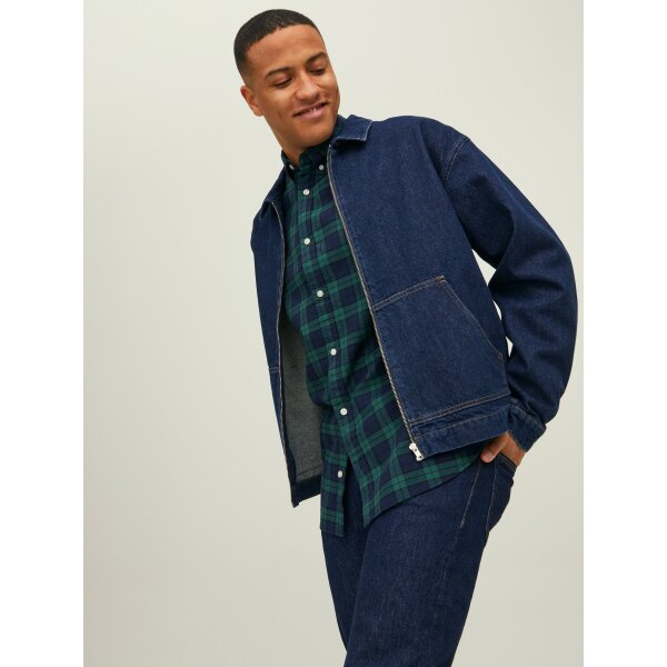 Ανδρικό Πουκάμισο Καρό  JACK & JONES 12215489 Μπλέ - Image 7