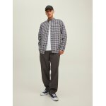 Ανδρικό Πουκάμισο Καρό JACK & JONES 12215489 Λευκό - Image 4