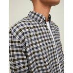 Ανδρικό Πουκάμισο Καρό JACK & JONES 12215489 Λευκό - Image 6