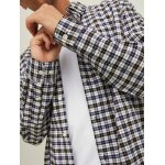 Ανδρικό Πουκάμισο Καρό JACK & JONES 12215489 Λευκό - Image 7