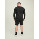 Ανδρική Μπλούζα Μακρυμάνικη JACK & JONES PLUS SIZE 12219008 Μαύρο - Image 4