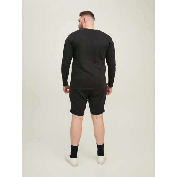 JACK&JONES_AutumnWinter_4017288_12219008 (3) Ανδρική Μπλούζα Μακρυμάνικη JACK & JONES PLUS SIZE 12219008 Μαύρο - Image 4