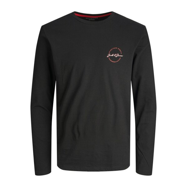 JACK&JONES_AutumnWinter_4017288_12219008 Ανδρική Μπλούζα Μακρυμάνικη JACK & JONES PLUS SIZE 12219008 Μαύρο - Image 1