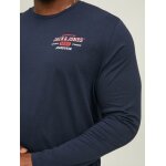 Ανδρική Μπλούζα Μακρυμάνικη JACK & JONES PLUS SIZE 12219008 Μπλέ - Image 4