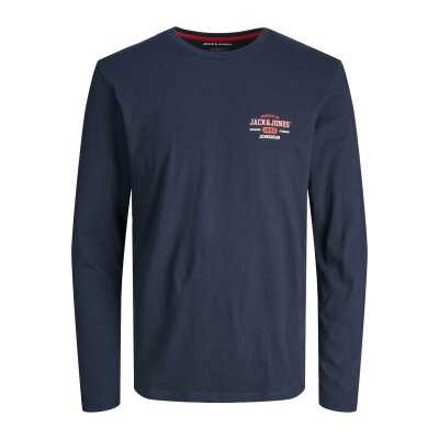 Ανδρική Μπλούζα Μακρυμάνικη JACK & JONES PLUS SIZE 12219008 Μπλέ