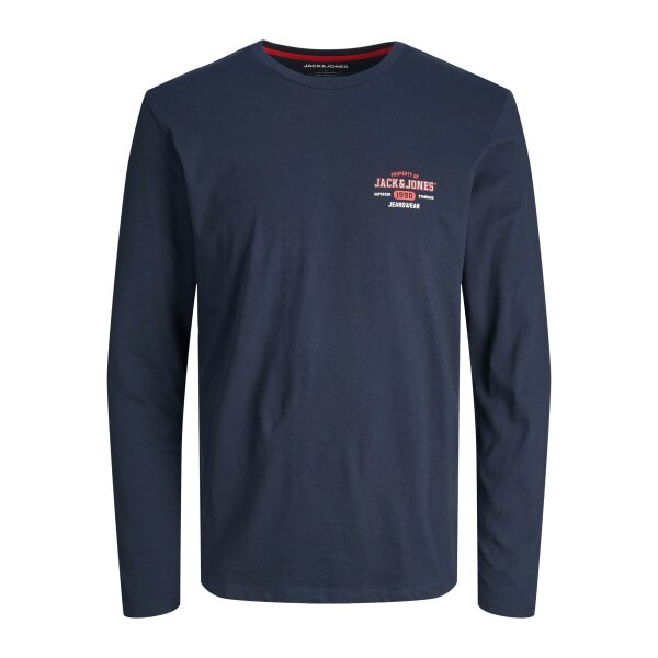 JACK&JONES_AutumnWinter_4017289_12219008 Ανδρική Μπλούζα Μακρυμάνικη JACK & JONES PLUS SIZE 12219008 Μπλέ - Image 1