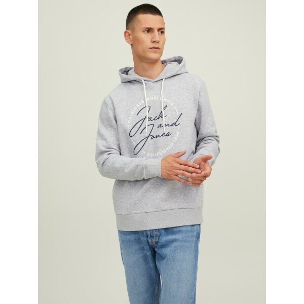 Ανδρική  Φούτερ Κουκούλα  JACK & JONES 12219670 Γκρί - Image 2