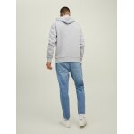 Ανδρική Φούτερ Κουκούλα JACK & JONES 12219670 Γκρί - Image 3