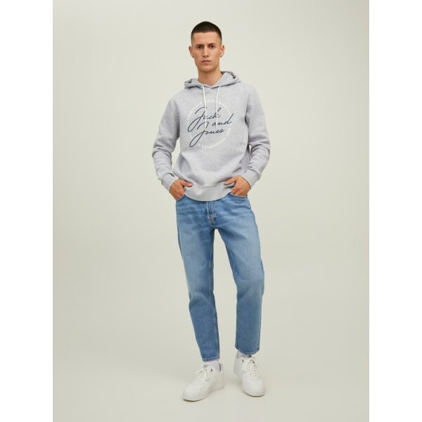 Ανδρική  Φούτερ Κουκούλα  JACK & JONES 12219670 Γκρί - Image 5