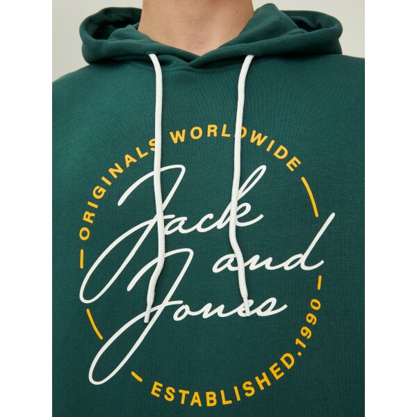 JACK&JONES_AutumnWinter_4026285_12219670 (3) Ανδρική  Φούτερ Κουκούλα  JACK & JONES 12219670 Πράσινο - Image 4