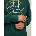 Ανδρική Φούτερ Κουκούλα JACK & JONES 12219670 Πράσινο - Image 6