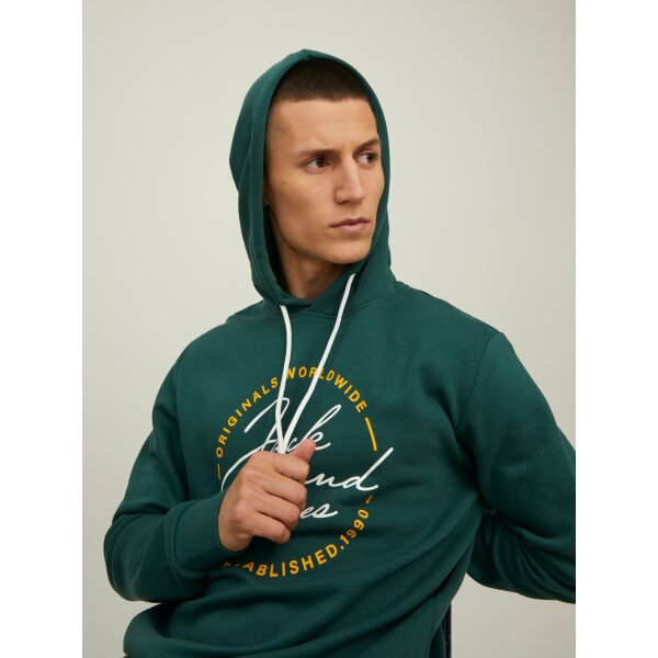 JACK&JONES_AutumnWinter_4026285_12219670 (6) Ανδρική  Φούτερ Κουκούλα  JACK & JONES 12219670 Πράσινο - Image 7