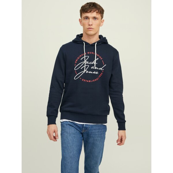 JACK&JONES_AutumnWinter_4026286_12219670 (2) Ανδρική  Φούτερ Κουκούλα  JACK & JONES 12219670 Μπλέ - Image 3