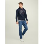 Ανδρική Φούτερ Κουκούλα JACK & JONES 12219670 Μπλέ - Image 4