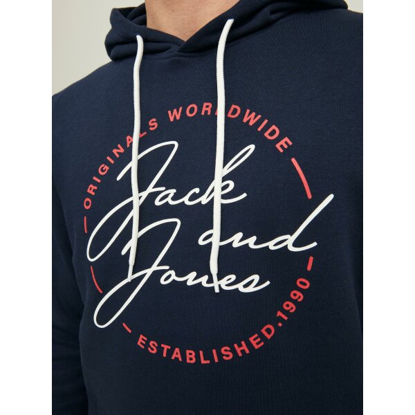 JACK&JONES_AutumnWinter_4026286_12219670 (5) Ανδρική  Φούτερ Κουκούλα  JACK & JONES 12219670 Μπλέ - Image 6