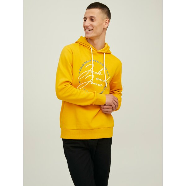 Ανδρική  Φούτερ Κουκούλα  JACK & JONES 12219670 Κίτρινο - Image 2