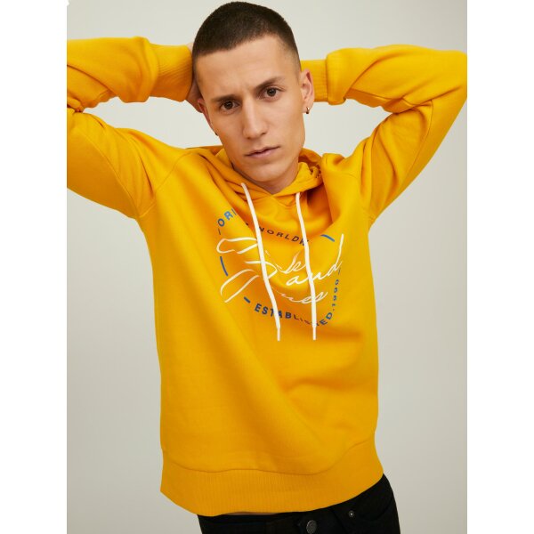 Ανδρική  Φούτερ Κουκούλα  JACK & JONES 12219670 Κίτρινο - Image 6