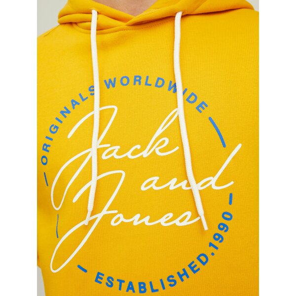 Ανδρική  Φούτερ Κουκούλα  JACK & JONES 12219670 Κίτρινο - Image 7