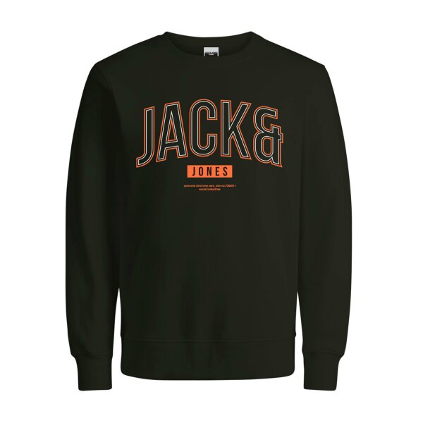 JACK&JONES_AutumnWinter_4027546_12219828 Ανδρική Φούτερ Λαιμόκοψη JACK & JONES 12219828 Μαύρο - Image 1