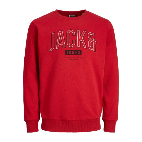 JACK&JONES_AutumnWinter_4027548_12219828 Ανδρική Φούτερ Λαιμόκοψη JACK & JONES 12219828 Κόκκινο - Image 1