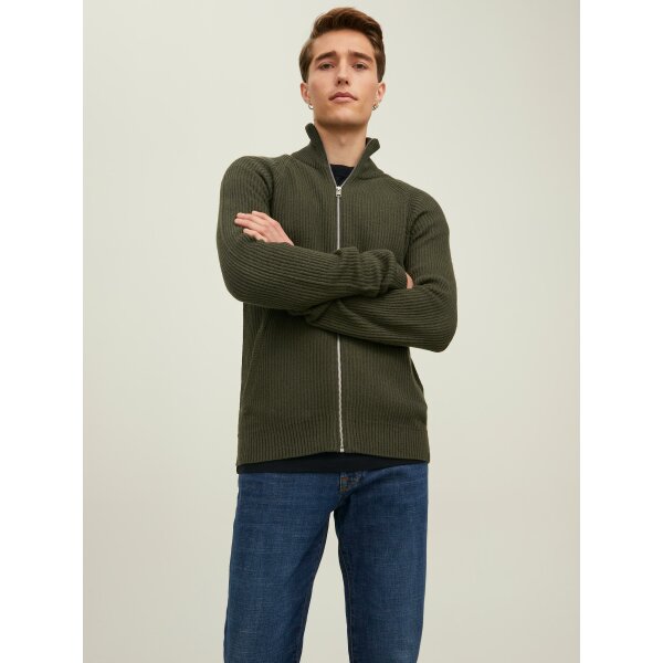 JACK&JONES_AutumnWinter_4037265_12220819 (4) Ανδρική Ζακέτα Πλεκτή JACK & JONES 12220819 Πράσινο - Image 5