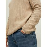 Ανδρικό Πλεκτό Ζιβάγκο JACK & JONES 12199940 Εκρού - Image 3