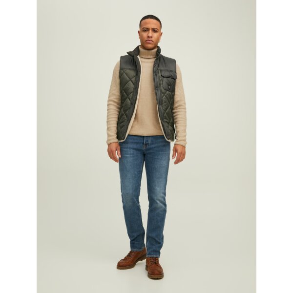 JACK&JONES_FallWinter2021_3763088_12199940 (3) Ανδρικό Πλεκτό Ζιβάγκο JACK & JONES 12199940 Εκρού - Image 4