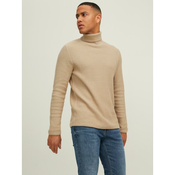 JACK&JONES_FallWinter2021_3763088_12199940 (4) Ανδρικό Πλεκτό Ζιβάγκο JACK & JONES 12199940 Εκρού - Image 5
