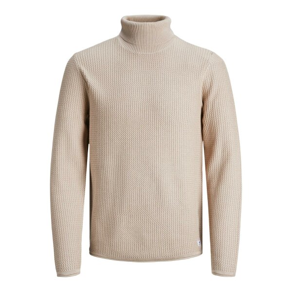 JACK&JONES_FallWinter2021_3763088_12199940 Ανδρικό Πλεκτό Ζιβάγκο JACK & JONES 12199940 Εκρού - Image 1