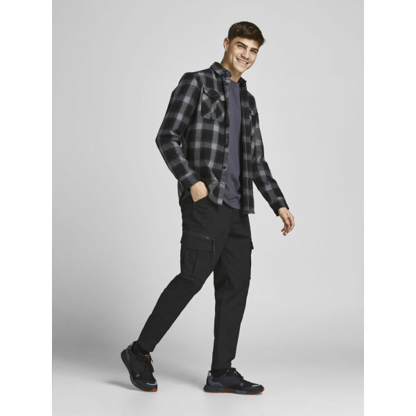Ανδρικό Παντελόνι CARGO JACK & JONES 12194240 Μαύρο - Image 5