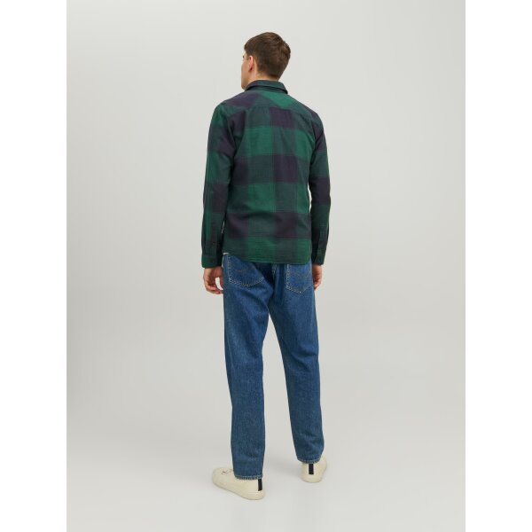 JACK&JONES_Noos2023_3964649_12215467 (1) Ανδρικό Πουκάμισο Καρό JACK & JONES 12215467 Πράσινο - Image 2