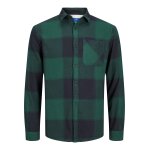 Ανδρικό Πουκάμισο Καρό JACK & JONES 12215467 Πράσινο