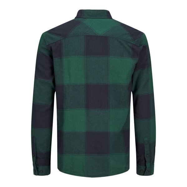 JACK&JONES_Noos2023_3964649_12215467 (3) Ανδρικό Πουκάμισο Καρό JACK & JONES 12215467 Πράσινο - Image 4