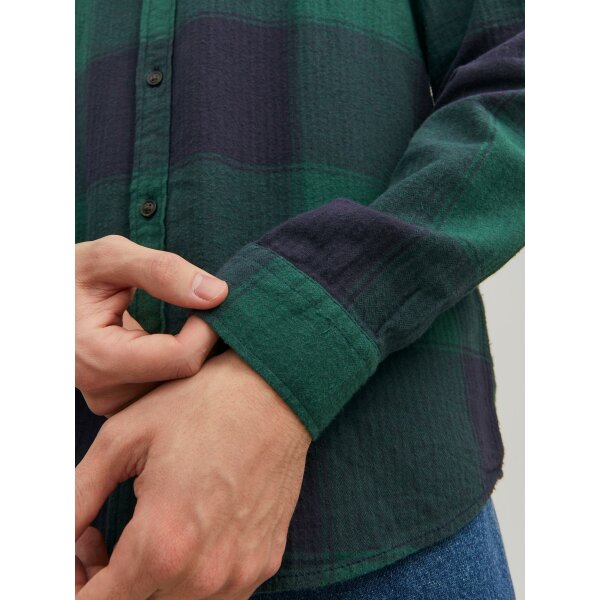 JACK&JONES_Noos2023_3964649_12215467 (4) Ανδρικό Πουκάμισο Καρό JACK & JONES 12215467 Πράσινο - Image 5