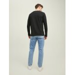 Ανδρική Μπλούζα Μακρυμάνικη JACK & JONES 12211357 Μαύρο - Image 4